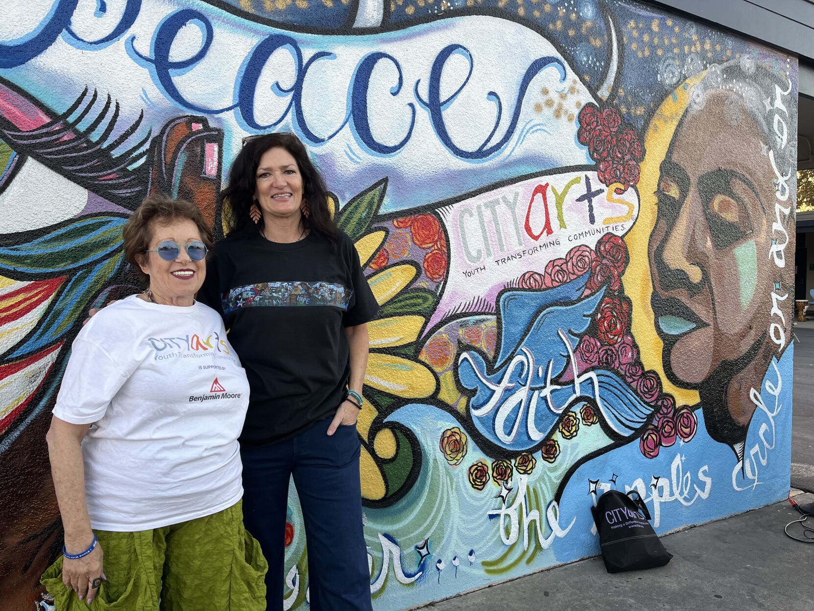 “Peace Wall” mural CITYarts founder